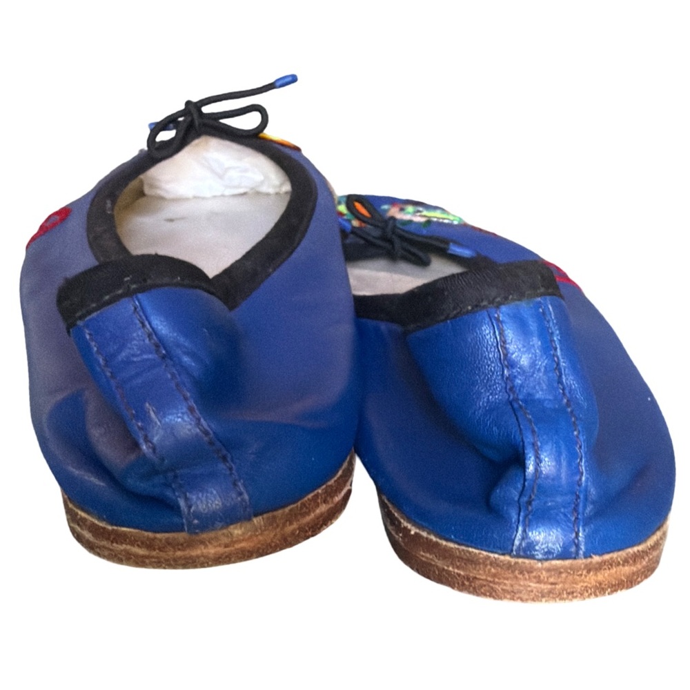 Meher kakalia Embroidered Leather Ballet Flats - Hand Made - Picture 7 of 9